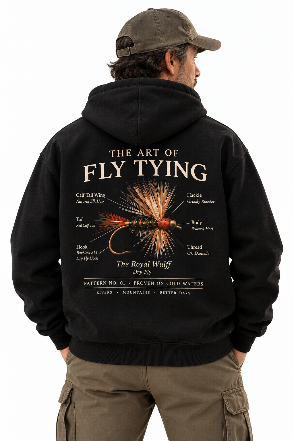 THE ART OF FLY TYING HOODIE