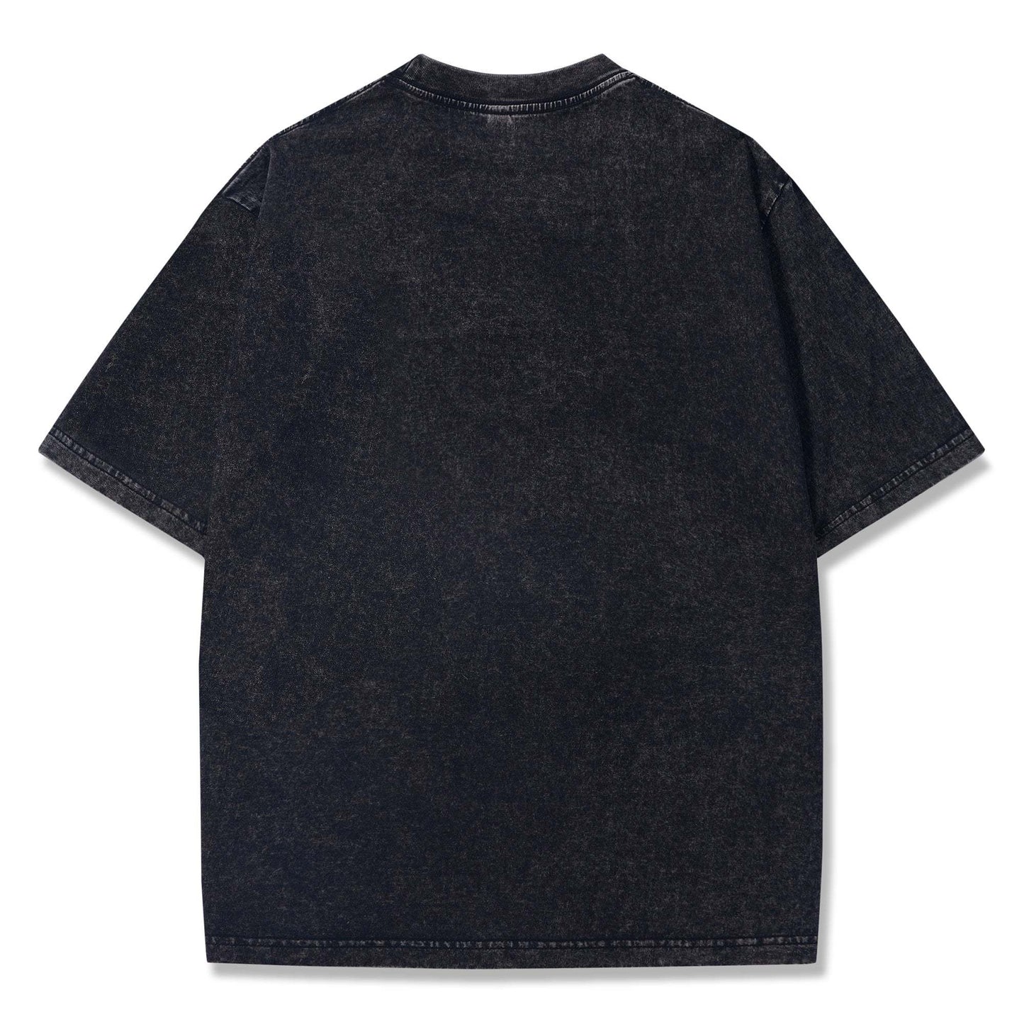 Men's black t-shirt with crew neck, pterosaur fossil print
