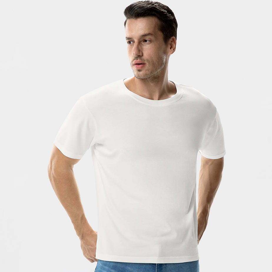 Basicsbeyond™ Hawaiian Tee For Men Stain proof T-shirt Crew Neck 100% Cotton