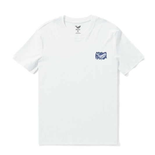 Leap of the Leviathan men's Hawaiian tee, whale design, 100% cotton