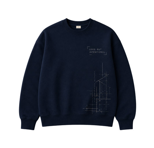 Less, But Intentional Heavyweight Crewneck SWM03
